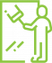 Icon of man cleaning a window